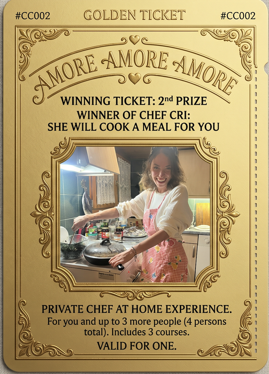 Golden Ticket — Chef Cri kocht für dich